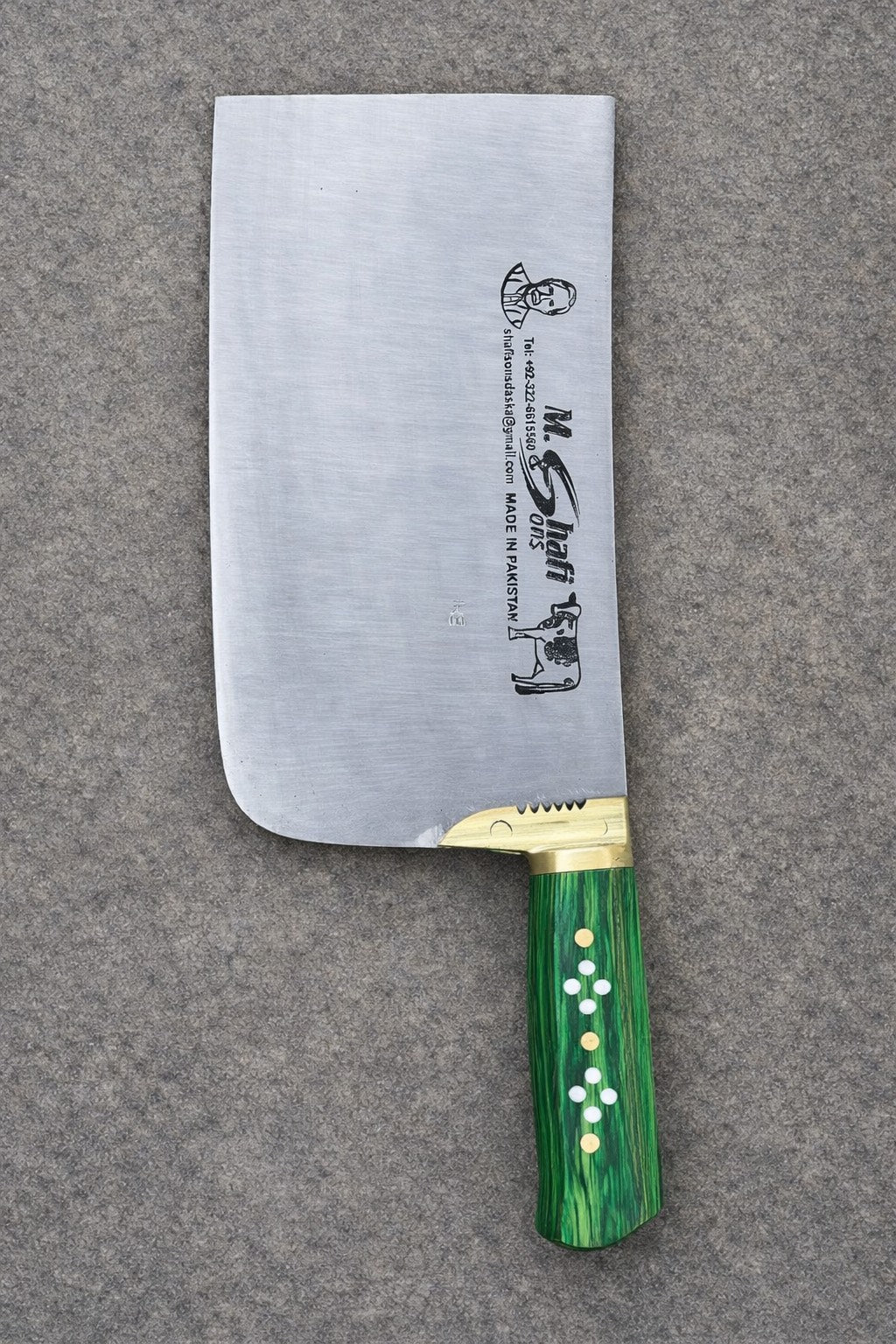 PK-DR™ Heavy Duty Meat Cleaver – Green Handle