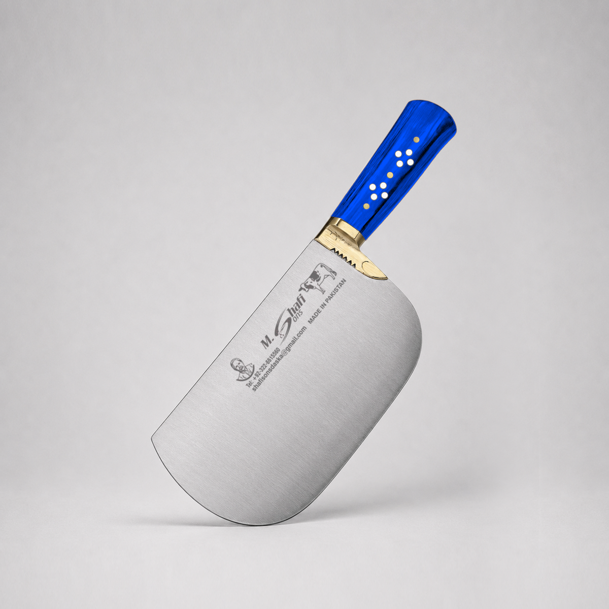 PK-BS™ Heavy Duty Meat Cleaver – Blue Handle