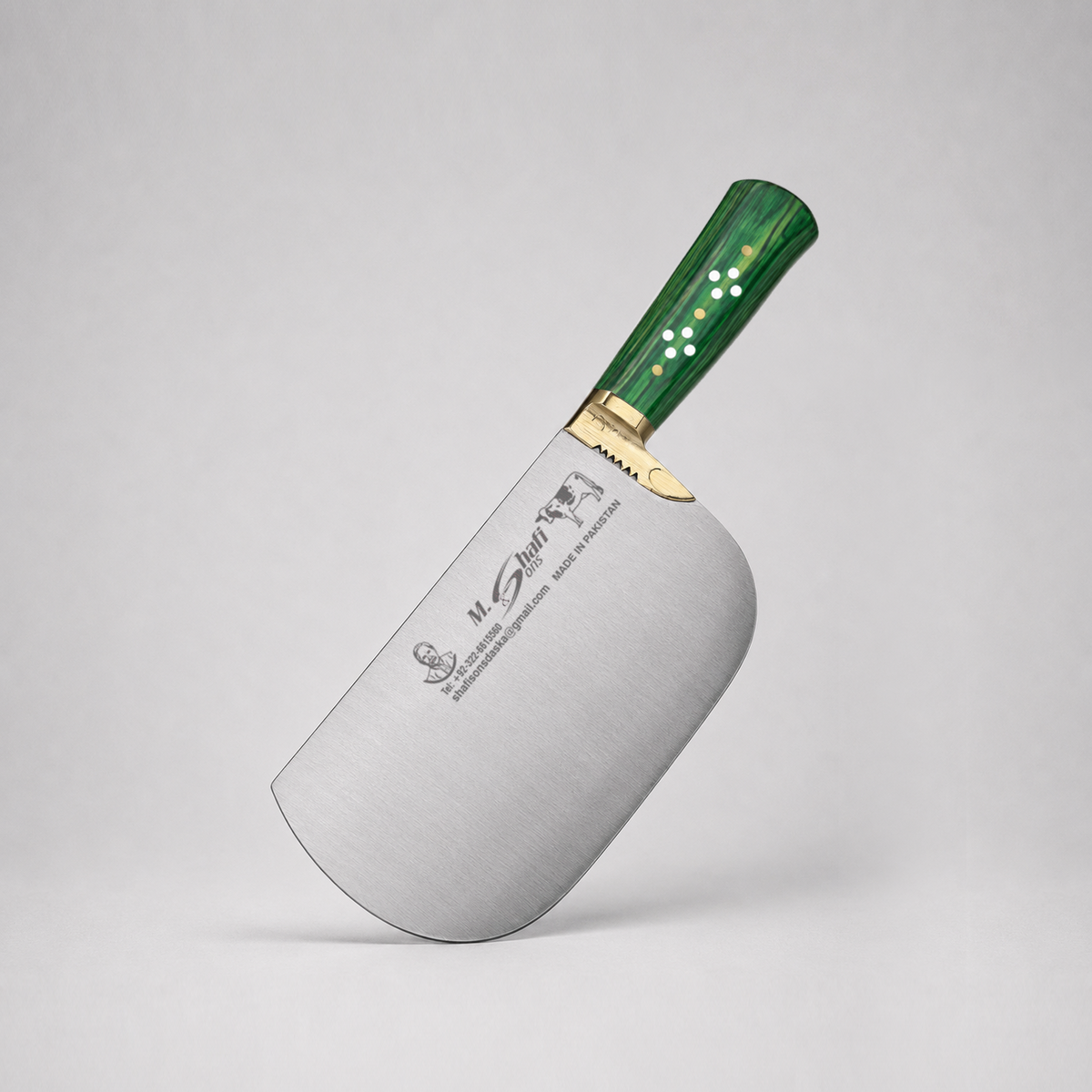 PK-BS™ Heavy Duty Meat Cleaver – Green Handle