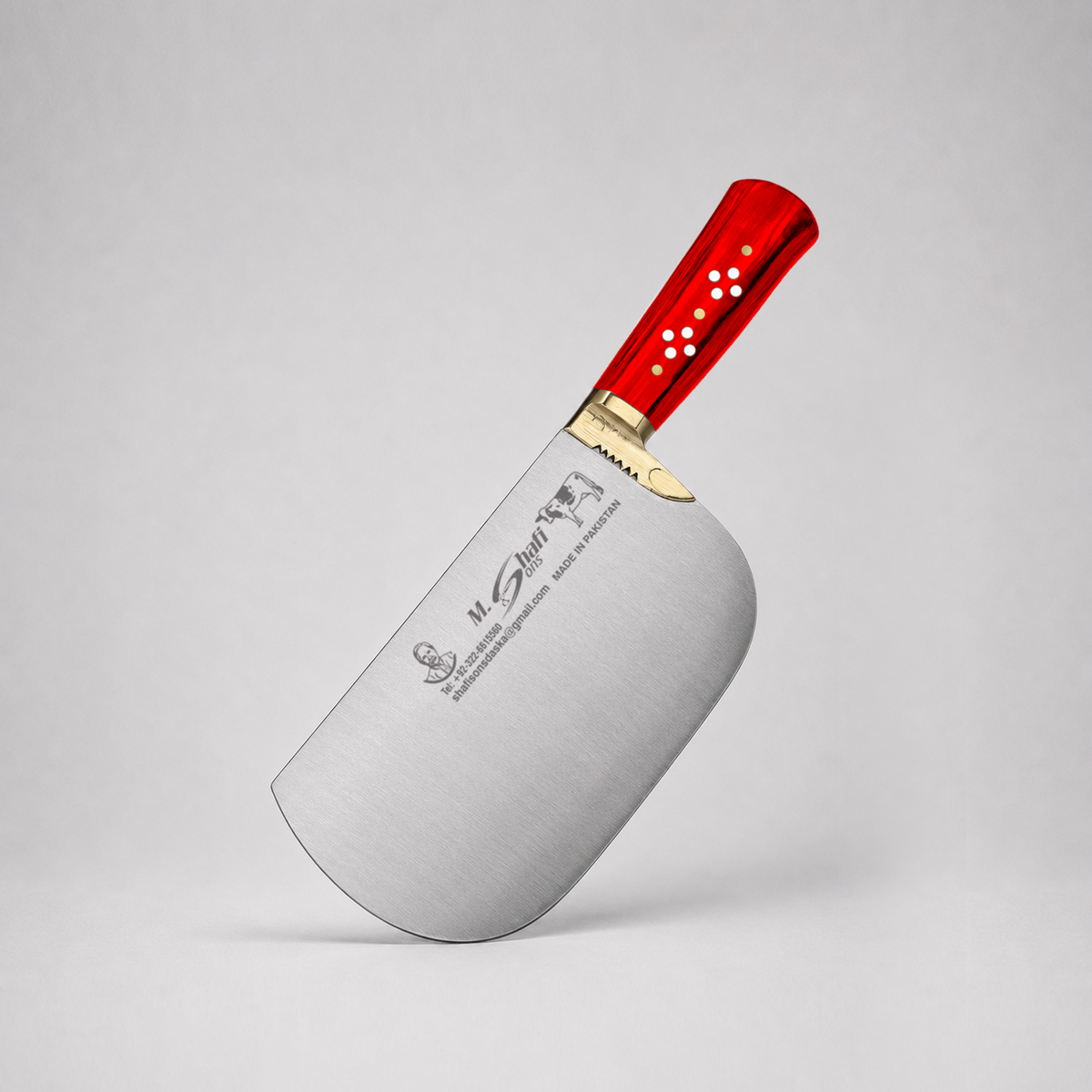 PK-MS™ Heavy Duty Meat Cleaver –Red Handle