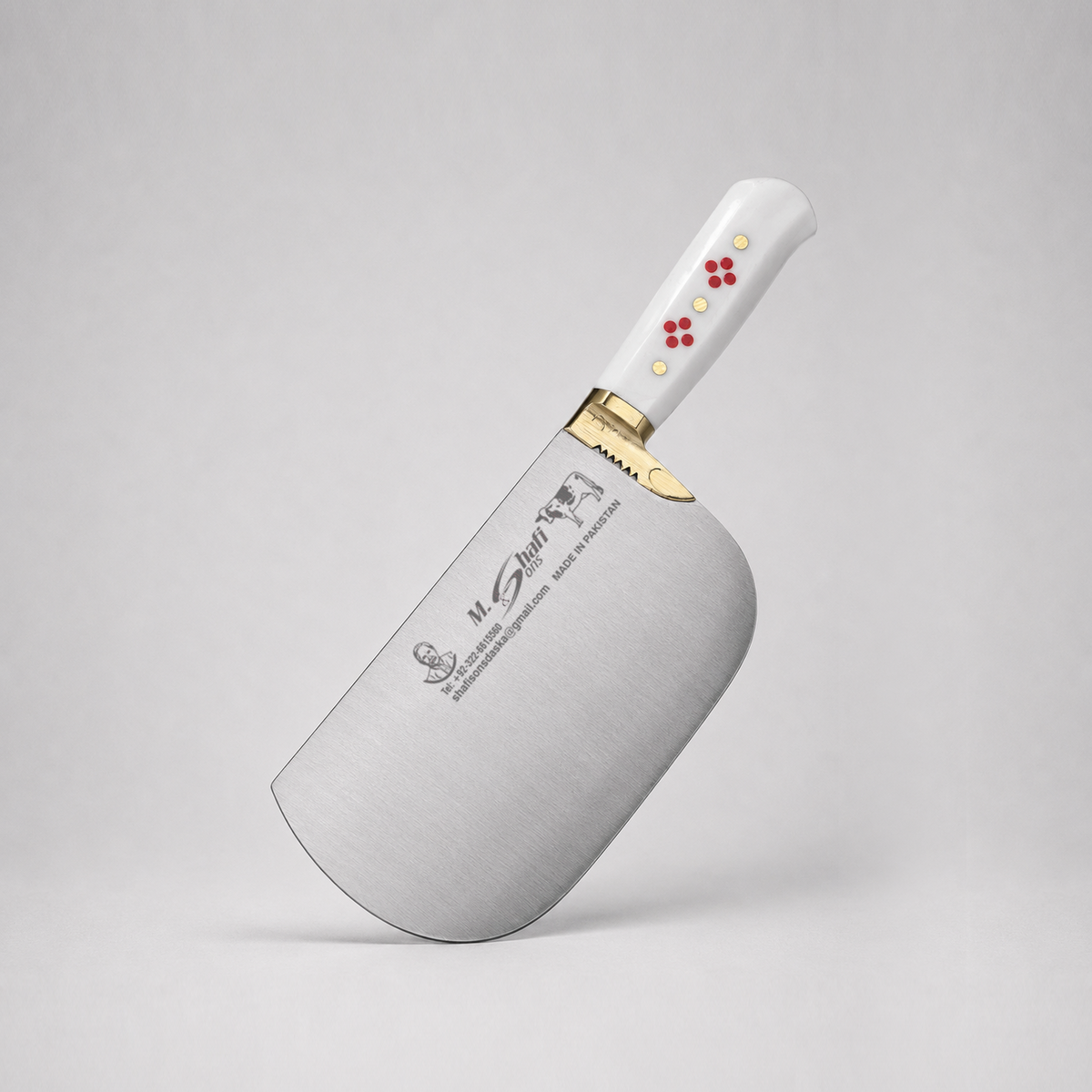 PK-MS™ Heavy Duty Meat Cleaver – White Handle