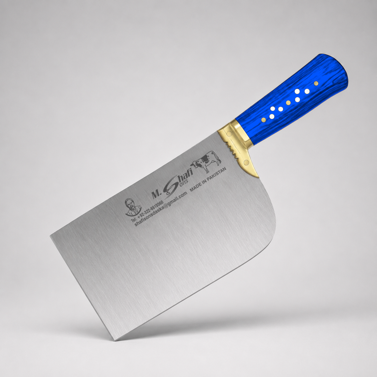 PK-DR™ Heavy Duty Meat Cleaver – Blue Handle