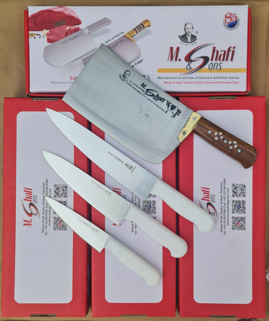 Meat Cleaver PK-BB With 3 Knives Set