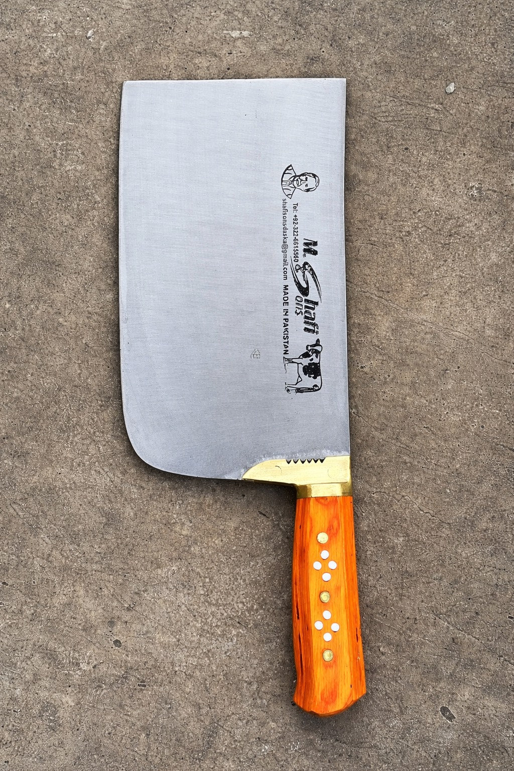 PK-DR™ Heavy Duty Meat Cleaver – Orange Handle