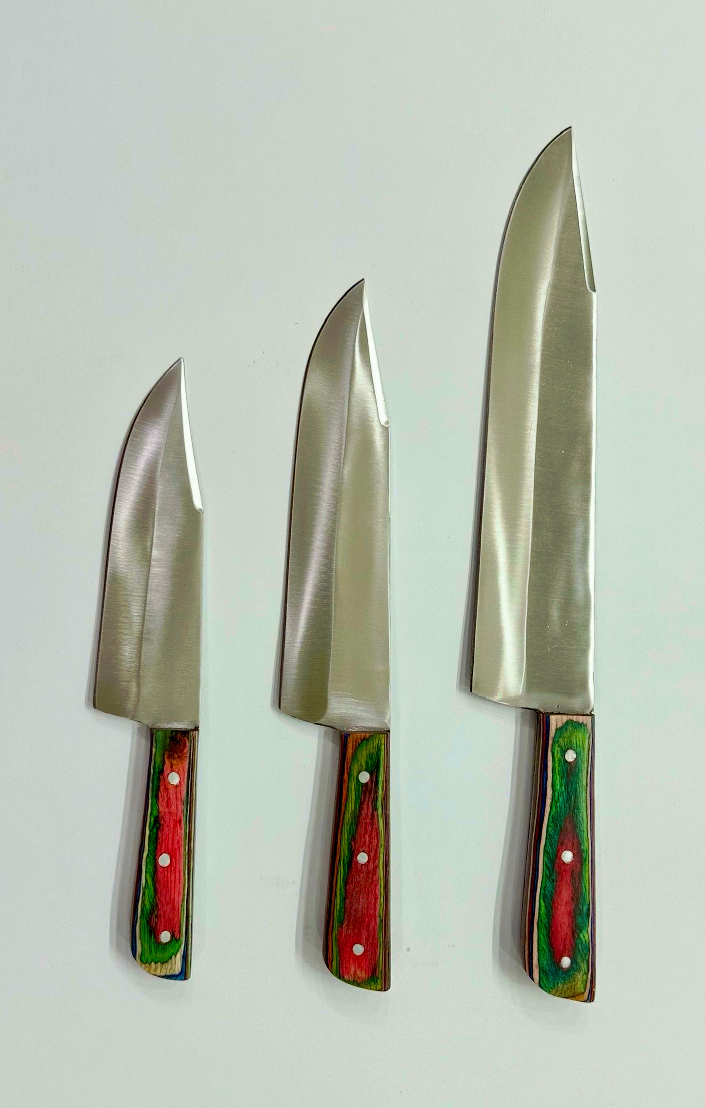 Carbon Steel Kitchen/Butcher Knife (coloured handle)