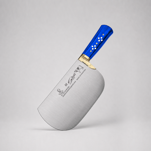 PK-BS™ Heavy Duty Meat Cleaver – Blue Handle