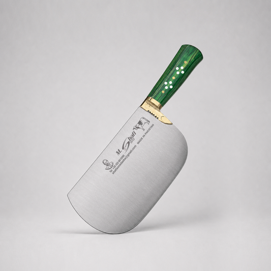 PK-BS™ Heavy Duty Meat Cleaver – Green Handle