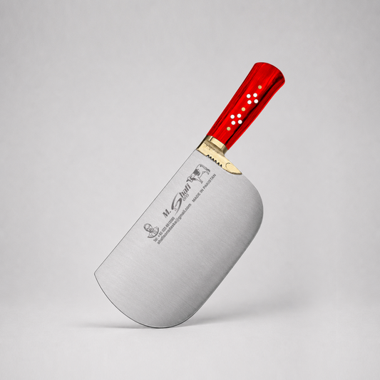 PK-BS™ Heavy Duty Meat Cleaver – Red Handle