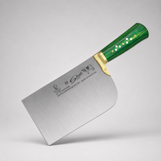 PK-DR™ Heavy Duty Meat Cleaver – Green Handle