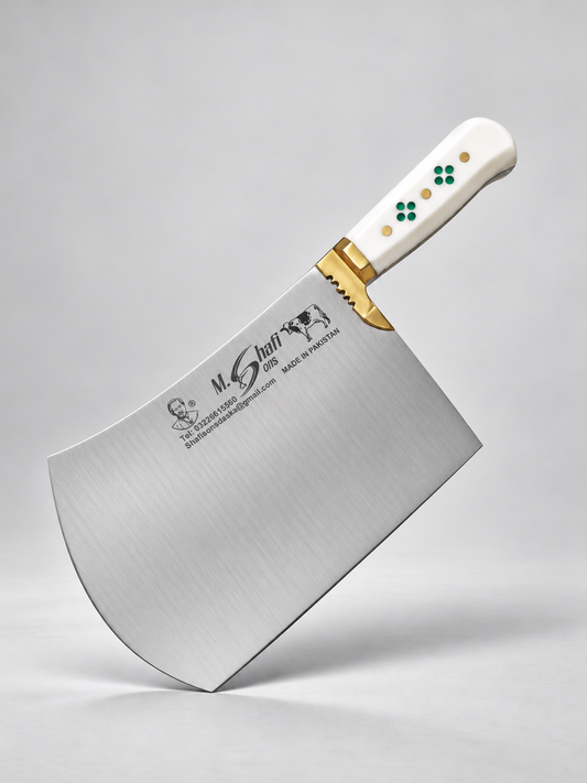 PK-PS™ Heavy Duty Meat Cleaver – White Handle